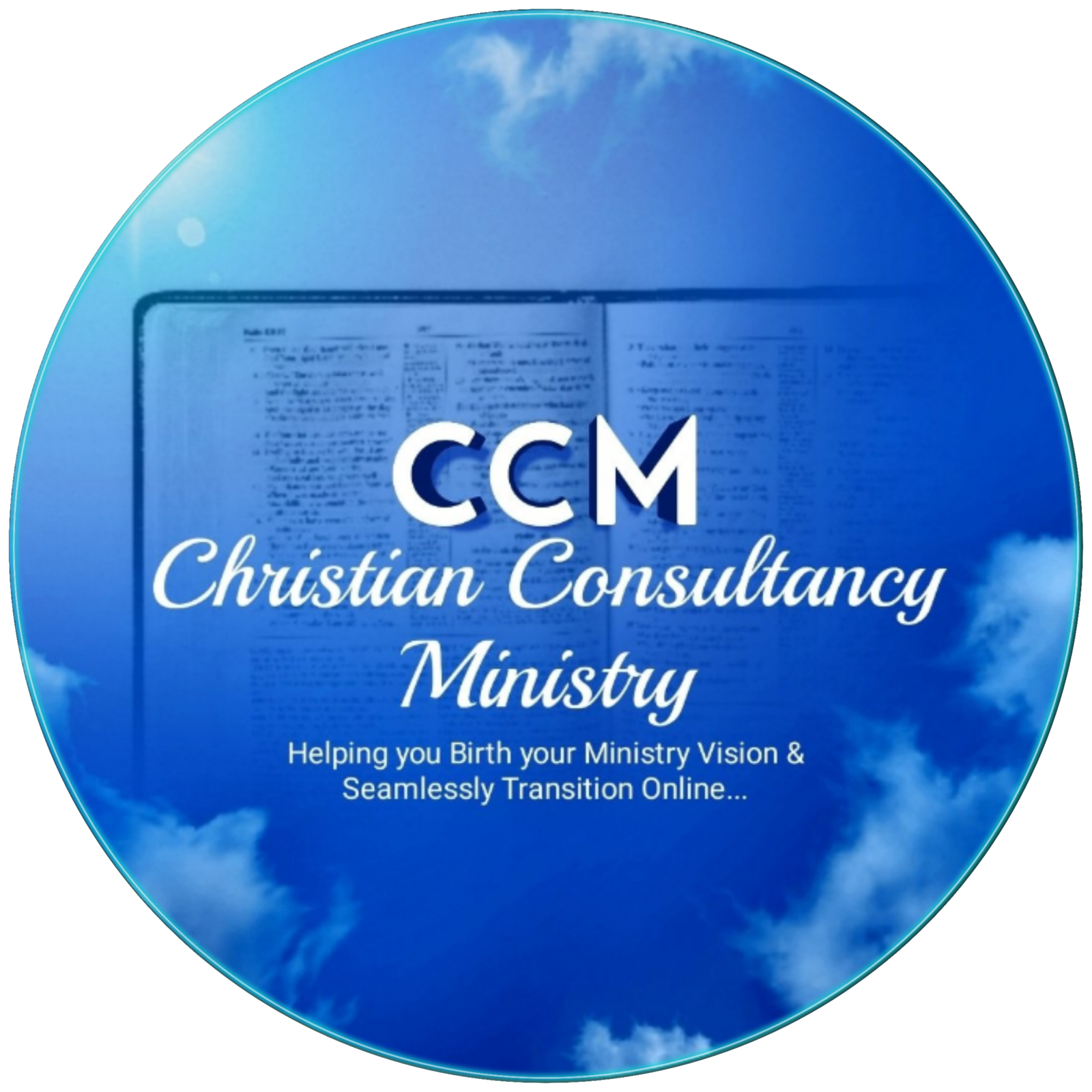 The Christian Consultancy Ministry circular blue logo 🔵